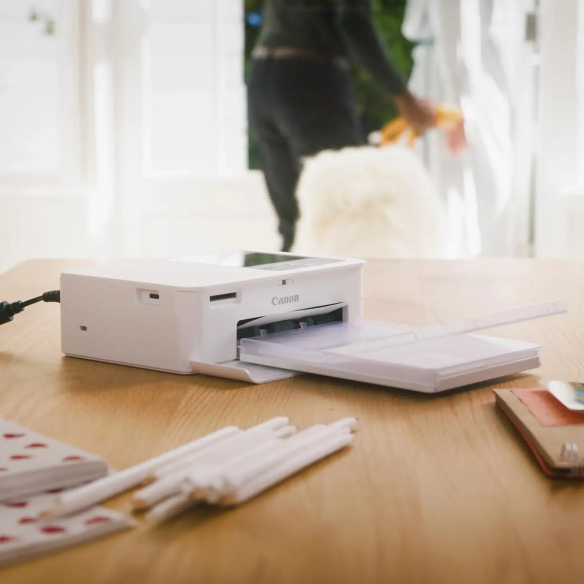 Canon SELPHY CP1500 Compact Photo Wireless Printer White | Wireless Dye-Sub Photo Printer with Wi-Fi & Mobile Printing Canon