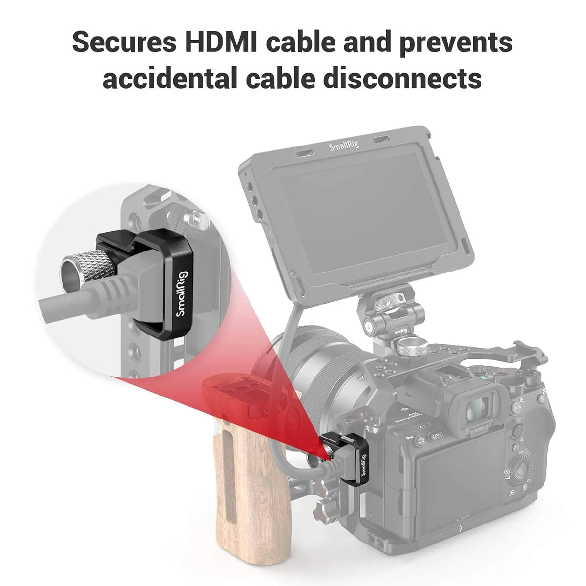 SmallRig HDMI Cable Clamp for Sony A7S III Camera Cage 3000 SMALLRIG