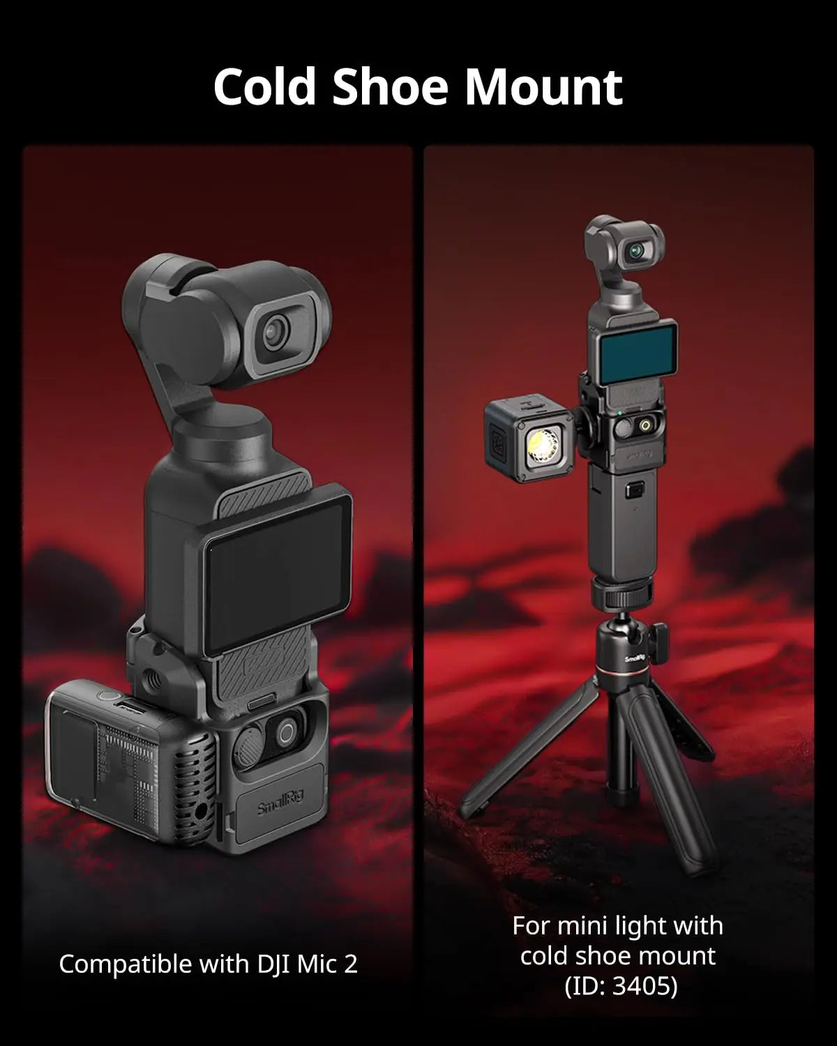 SmallRig Expansion Adapter for DJI Osmo Pocket 3 Aluminium Protective Cage 5072 SMALLRIG