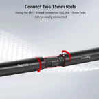 SMALLRIG 15mm Camera Rods 8 Inch Aluminum Alloy Rail Support System 1051 SMALLRIG
