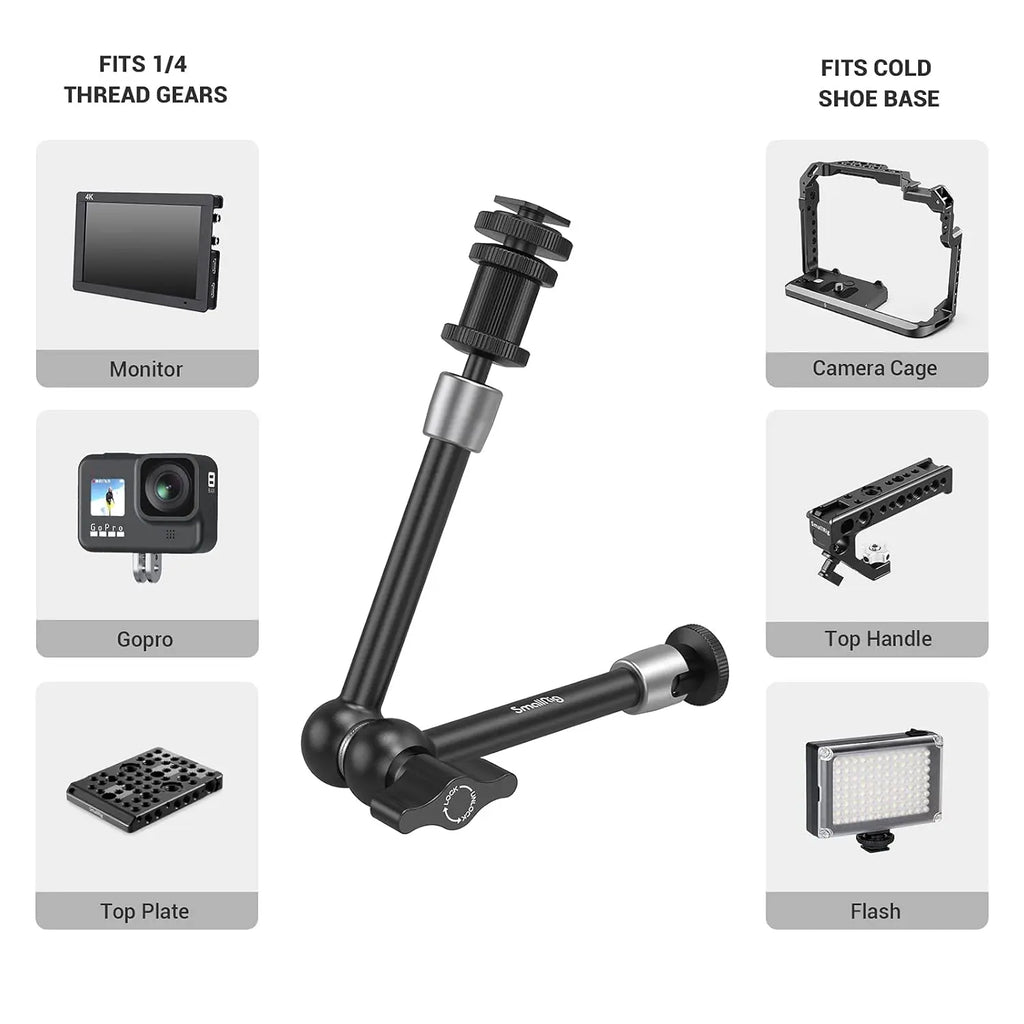 Smallrig Articulating Rosette Arm Max 11 Inches Long 1498B SMALLRIG