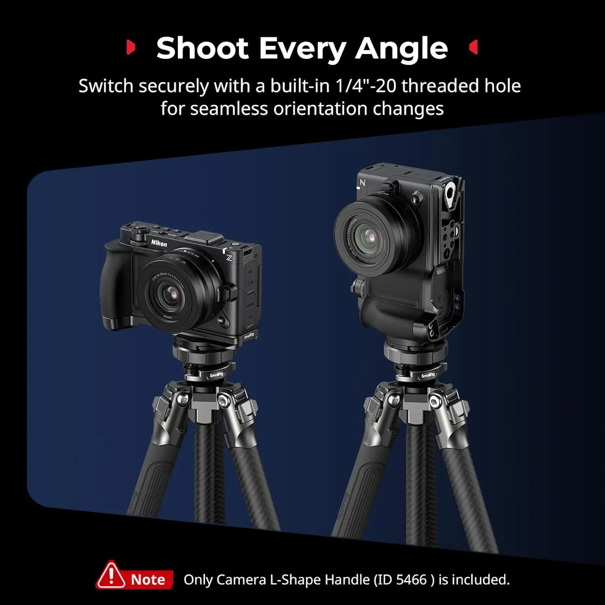 SmallRig L Shape Handle for Nikon ZR with Silicone Grip 5466 SMALLRIG