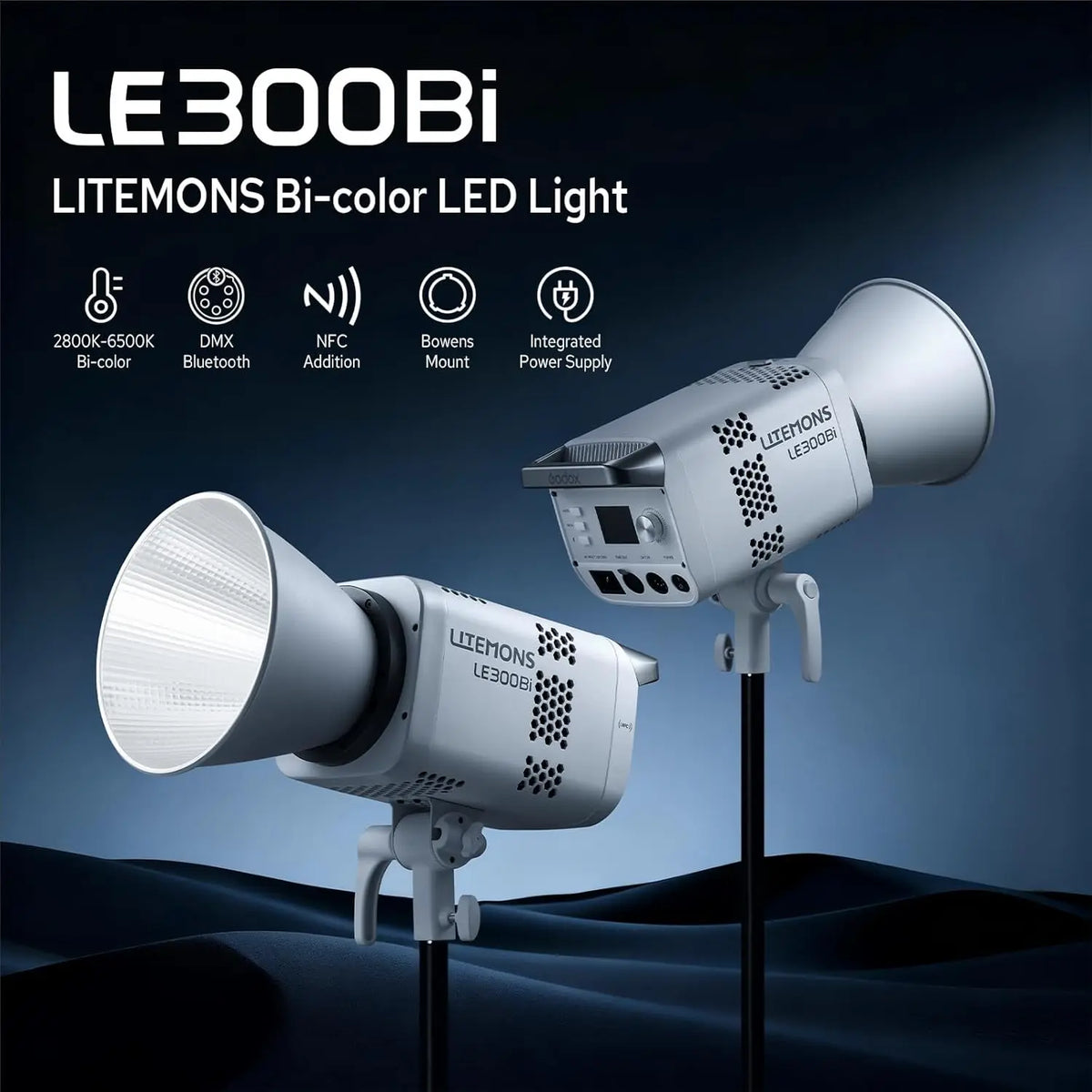 Godox LE300Bi 315W Bi Color LED Video Light Bowens Mount Godox