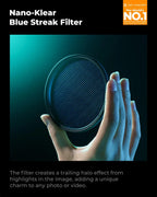 K and F Concept 82mm Blue Streak Anamorphic Lens Filter K&F