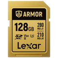 Lexar Professional Armor Gold 128GB UHS II V60 SDXC Memory Card Lexar