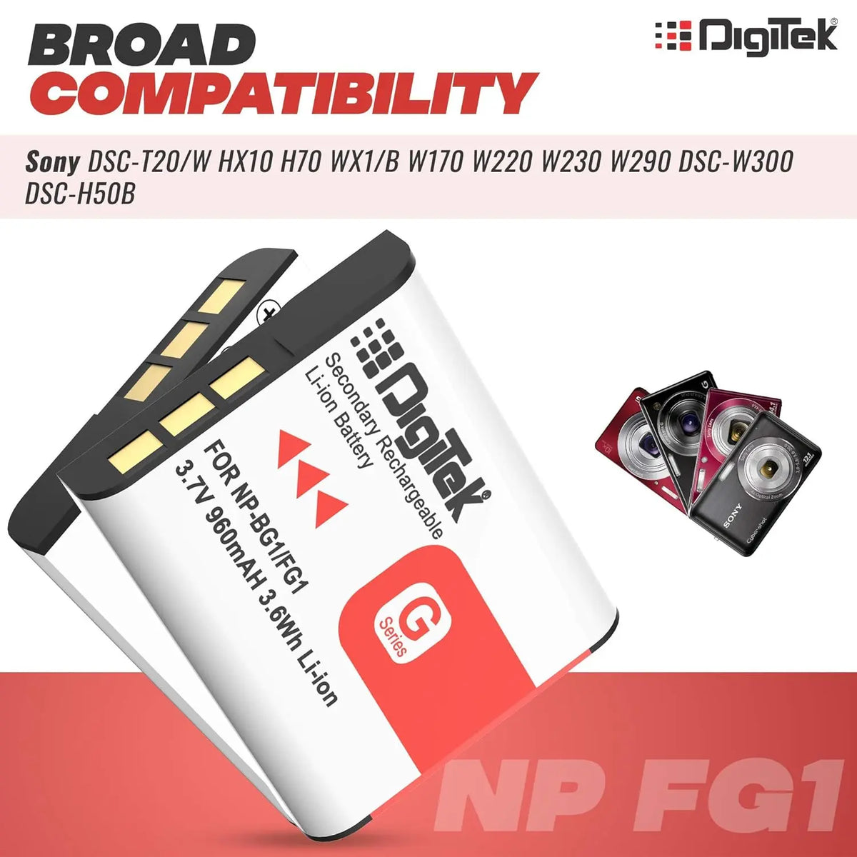Digitek NP BG1 Lithium Ion Rechargeable Battery Digitek