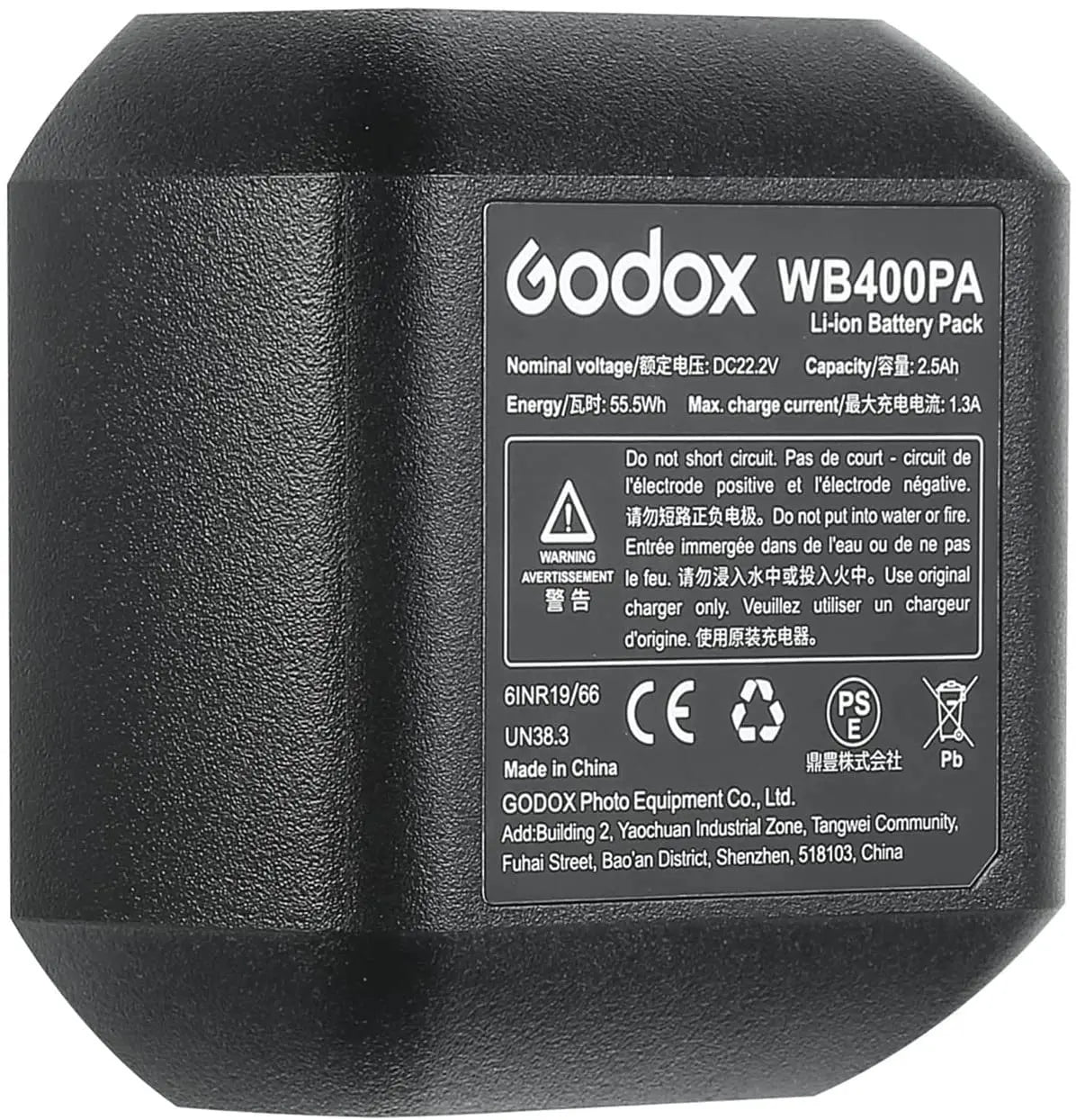 Godox WB400P Li Ion Battery for AD400Pro Flash Godox