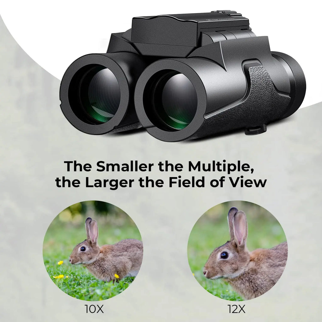 K and F Concept 10x25 Compact Binoculars Waterproof BAK4 K&F