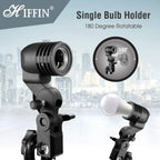 HIFFIN E27 Studio Umbrella Lighting Kit with 9Ft Stand Set of 2 HIFFIN