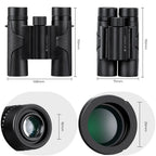 K and F Concept 10x25 Compact Binoculars Waterproof BAK4 K&F