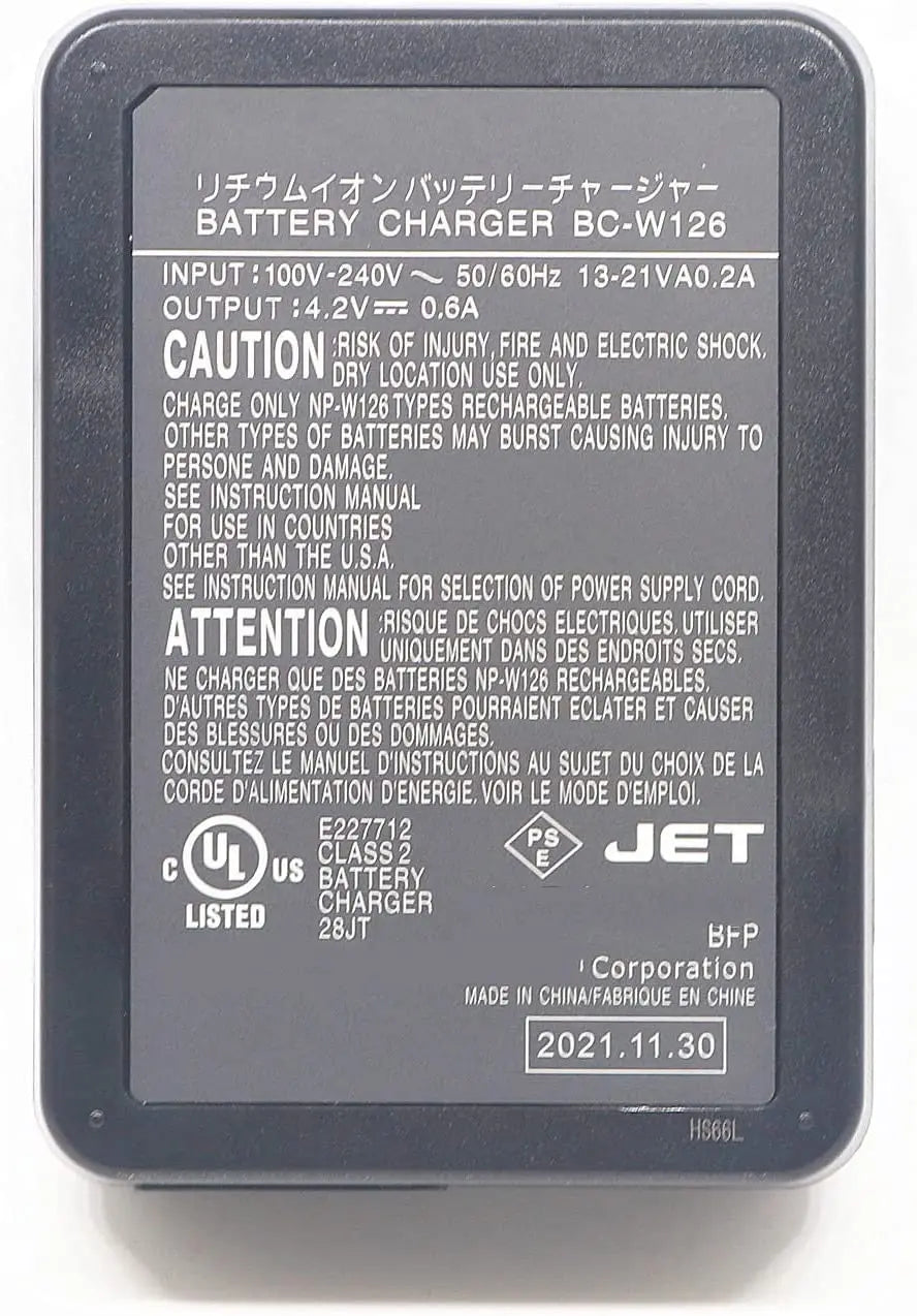 Fujifilm BC-W126S Battery Charger Fujifilm