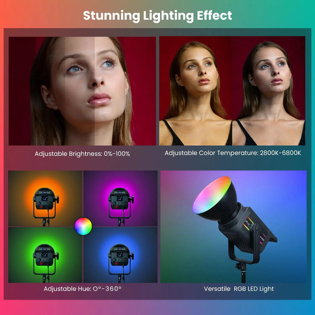 HIFFIN (COB-150P) 150W RGB LED Video Light HIFFIN