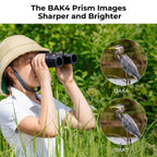 K and F Concept 10x25 Compact Binoculars Waterproof BAK4 K&F