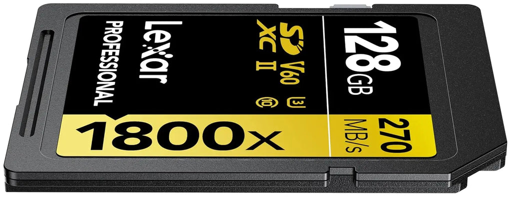 Lexar Professional 1800x 128GB SDXC UHS II V60 Memory Card Lexar