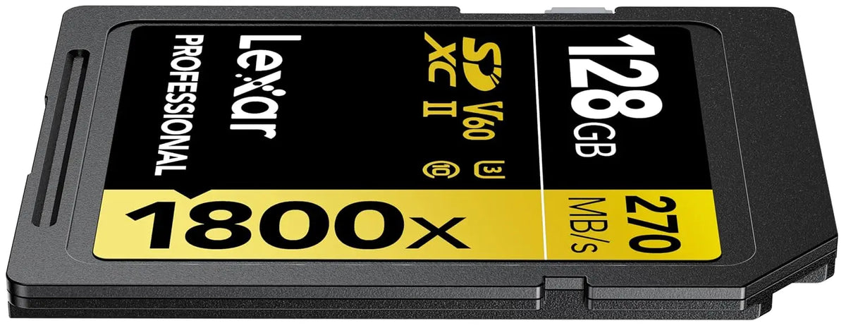 Lexar Professional 1800x 128GB SDXC UHS II V60 Memory Card Lexar