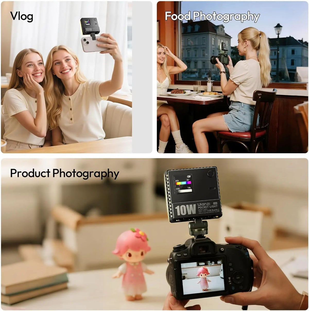 Ulanzi C10 10W Portable Selfie LED Light Ulanzi