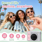 TEKTONIC 2K Thumb Keychain Mini Camera with Flip Screen
