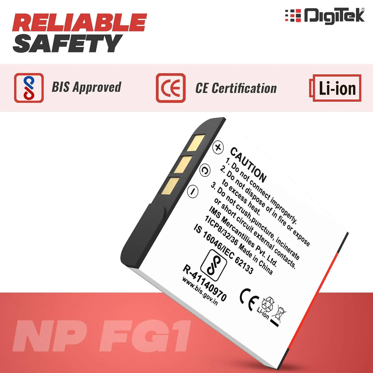 Digitek NP BG1 Lithium Ion Rechargeable Battery Digitek