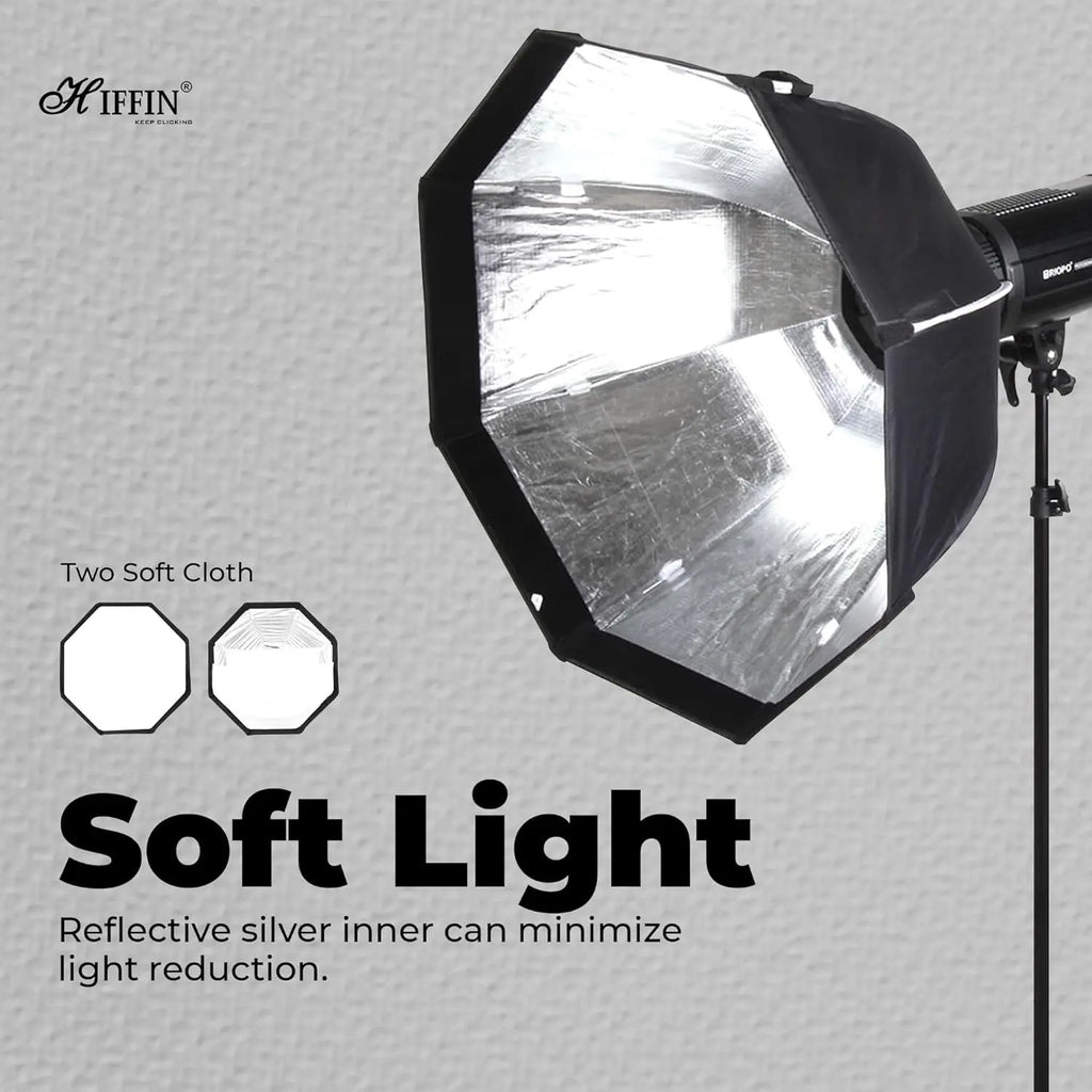 HIFFIN Bowens Mount 90 cm Lightweight Portable Octagon Soft Box HIFFIN