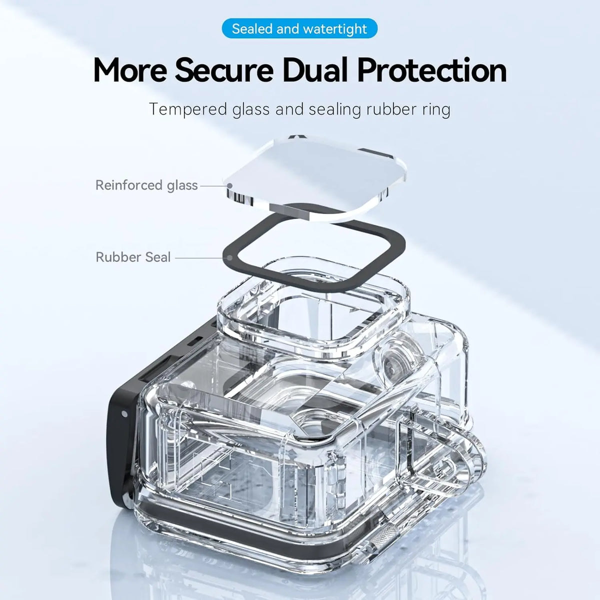 TELESIN Waterproof Dive Case for GoPro Hero 10/9 Black TELESIN