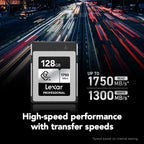 Lexar Professional 128GB CFexpress Type B Silver Memory Card Lexar