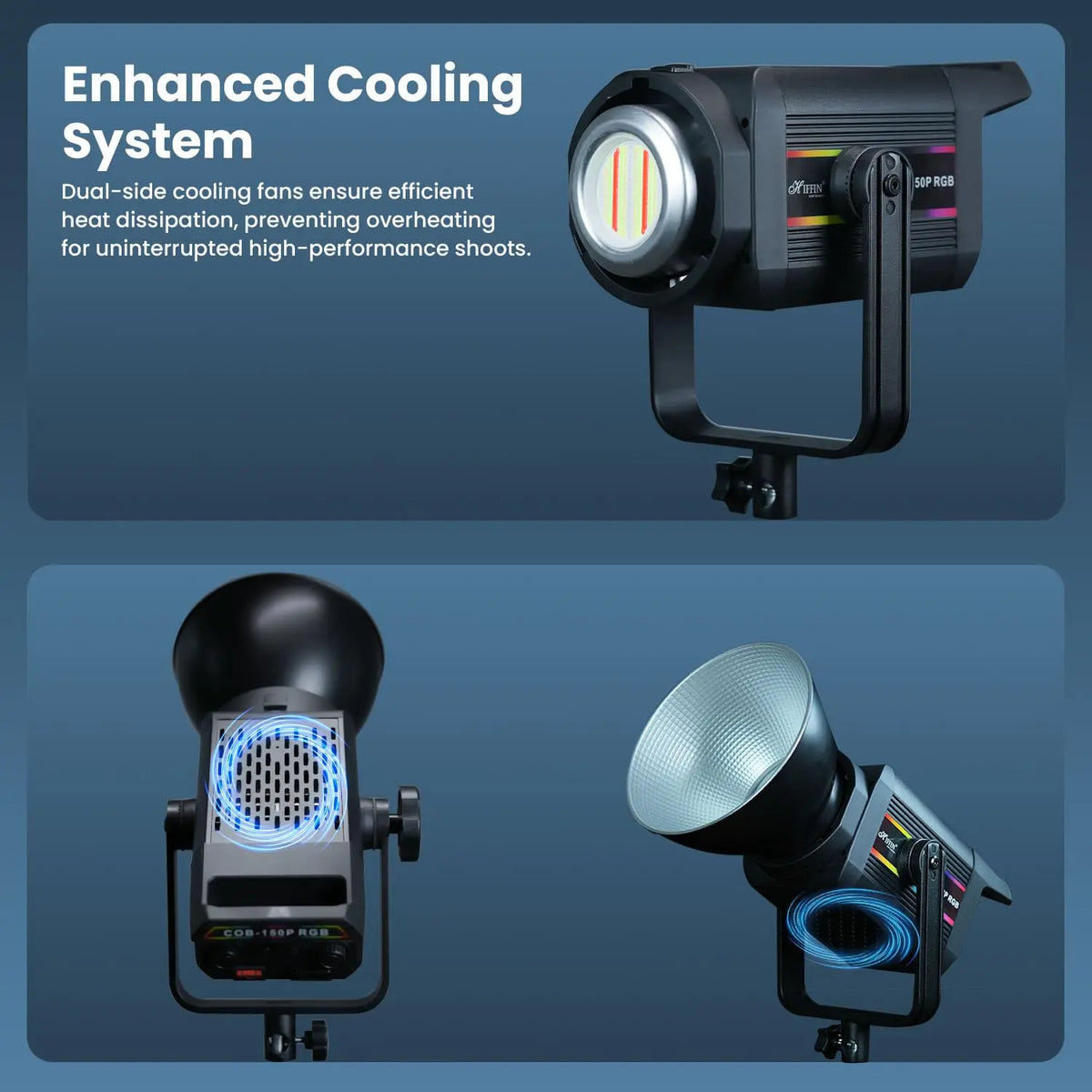 HIFFIN (COB-150P) 150W RGB LED Video Light HIFFIN