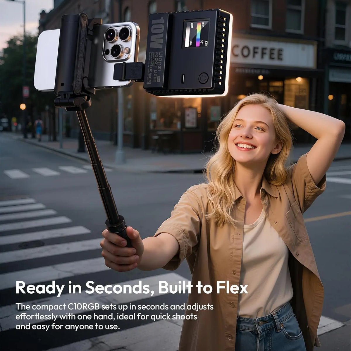 Ulanzi C10 10W Portable Selfie LED Light Ulanzi