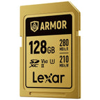 Lexar Professional Armor Gold 128GB UHS II V60 SDXC Memory Card Lexar