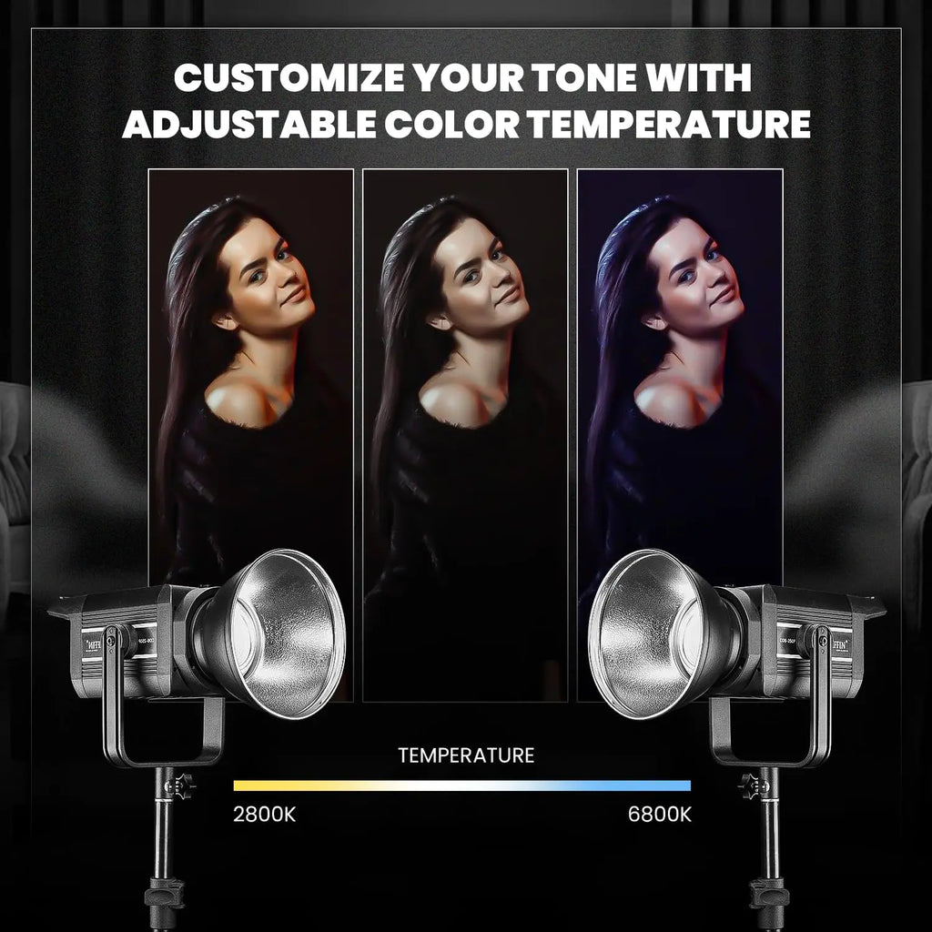 HIFFIN COB 250P 250W Bi Color Continuous LED Video Light HIFFIN