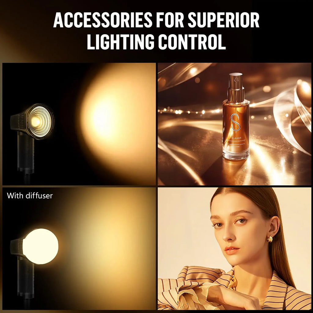 Lensgo 40H Retro Camera Flash Light Rechargeable Bi Color 2700K to 7000K Lens Go