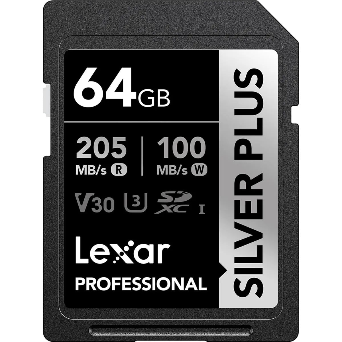 Lexar Professional Silver Plus 64 GB SDXC UHS I Memory Card Lexar