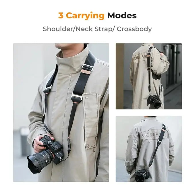 TEKTONIC K and F Concept 32mm Camera Strap Grey KF13 115 K&F
