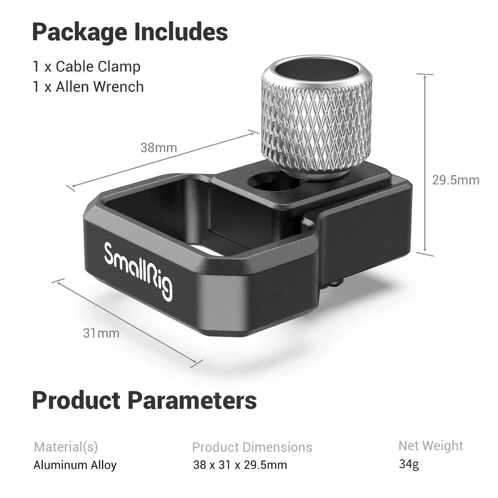 SmallRig HDMI Cable Clamp for Sony A7S III Camera Cage 3000 SMALLRIG