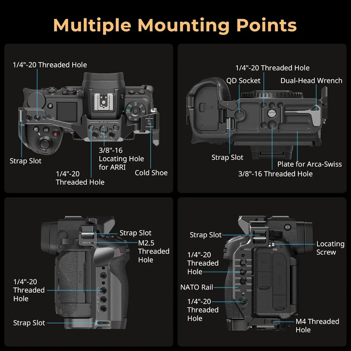 SmallRig Z6 III Camera Cage Kit 4520 for Nikon Z6 III SMALLRIG