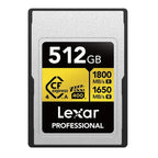 Lexar Professional GOLD Series 512GB CFexpress 4.0 Type A Memory Card Lexar