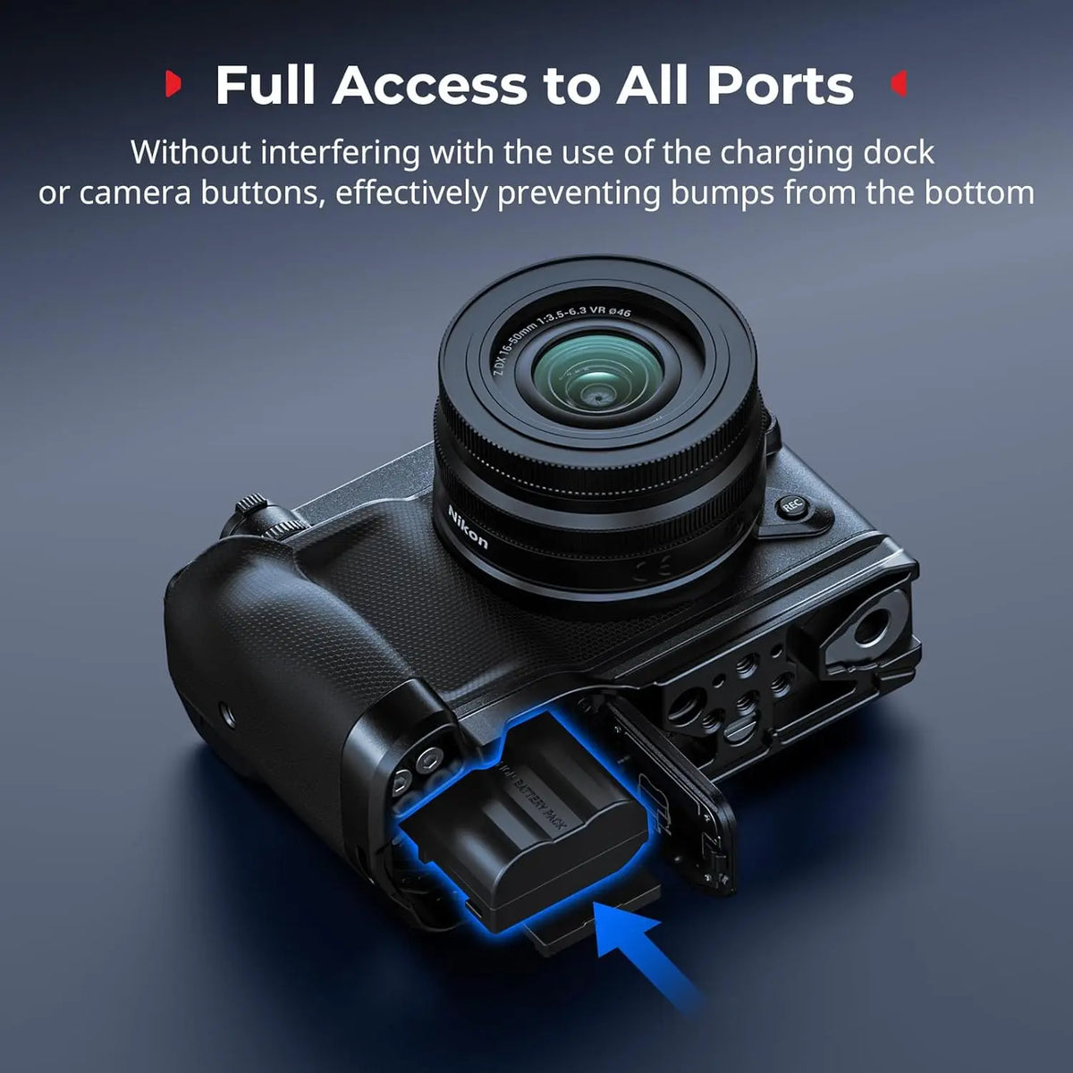 SmallRig L Shape Handle for Nikon ZR with Silicone Grip 5466 SMALLRIG