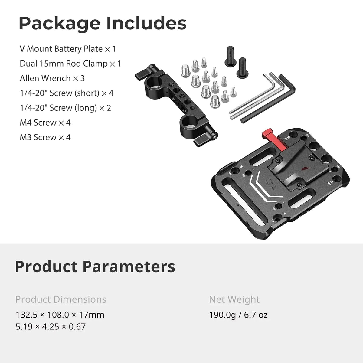 SmallRig V Mount Battery Plate 3016 SMALLRIG