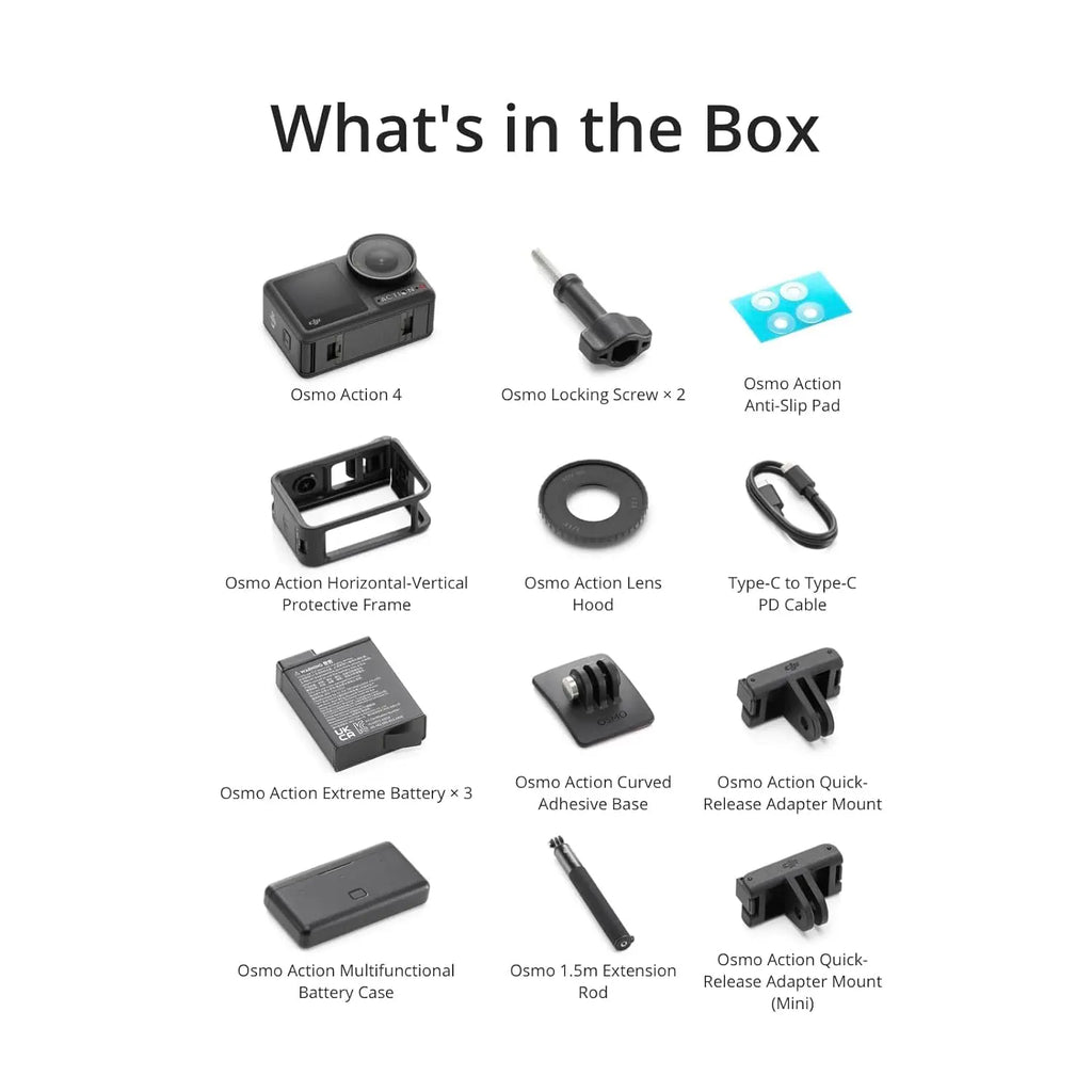 DJI Osmo Action 4 Adventure Combo 4K Action Camera DJI