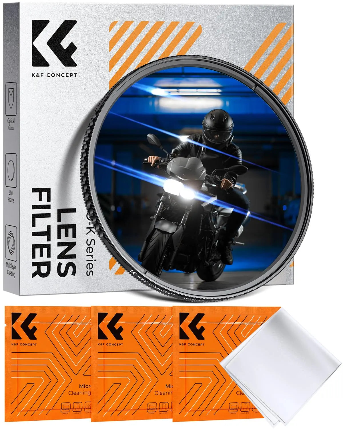K and F Concept 82mm Blue Streak Anamorphic Lens Filter K&F