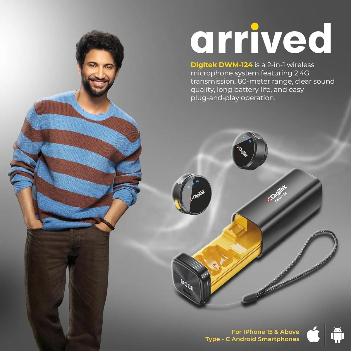 Digitek DWM 124 2 in 1 Wireless Microphone Digitek