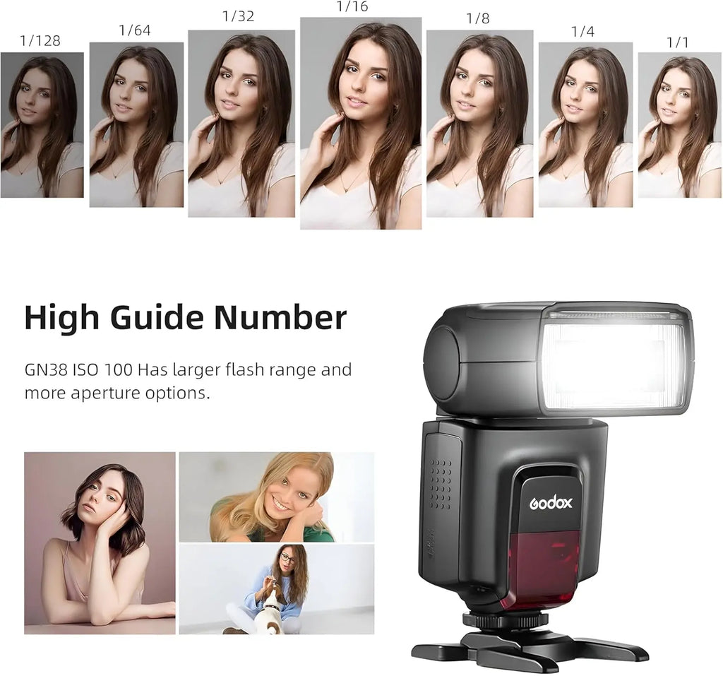 Godox TT560II Wireless Camera Flash GN38 433MHz Speedlite Godox