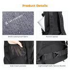 K and F Concept 25L Camera Backpack with Laptop Compartment K&F