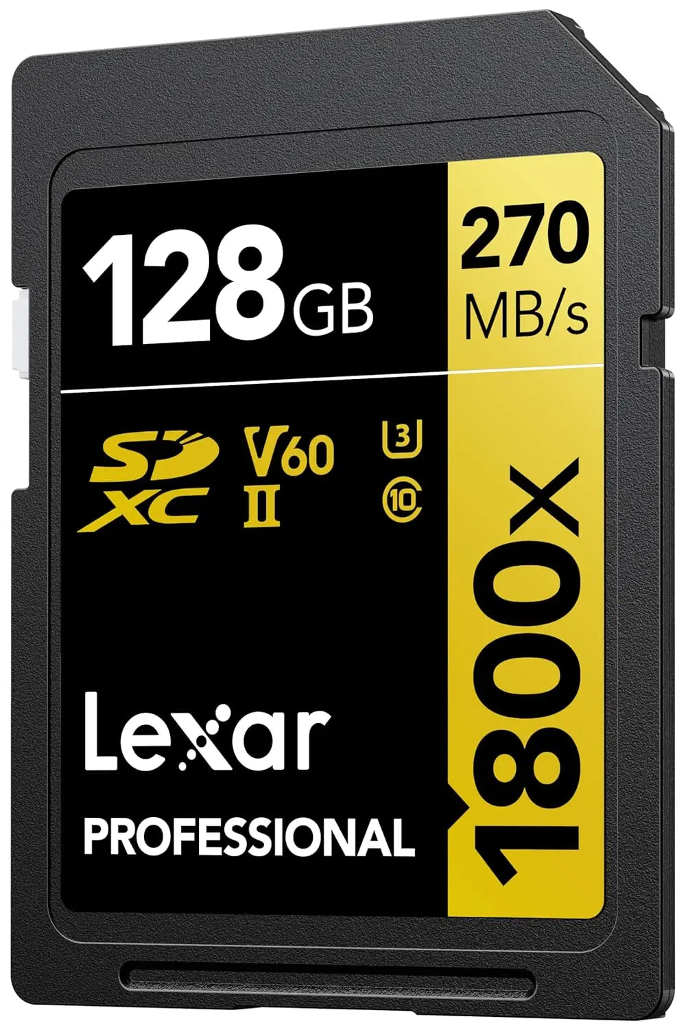 Lexar Professional 1800x 128GB SDXC UHS II V60 Memory Card Lexar