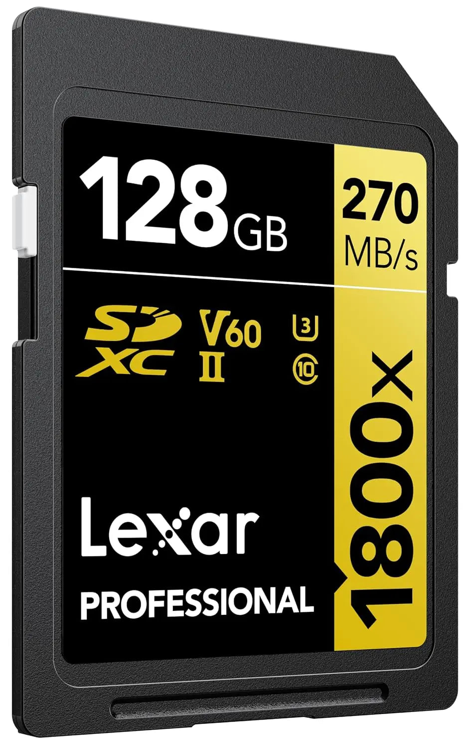 Lexar Professional 1800x 128GB SDXC UHS II V60 Memory Card Lexar