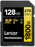 Lexar Professional 1800x 128GB SDXC UHS II V60 Memory Card Lexar