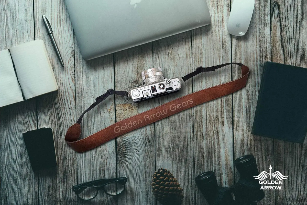 Golden Arrow The Soldier Leather Camera Strap (Tan) Golden Arrow