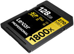 Lexar Professional 1800x 128GB SDXC UHS II V60 Memory Card Lexar
