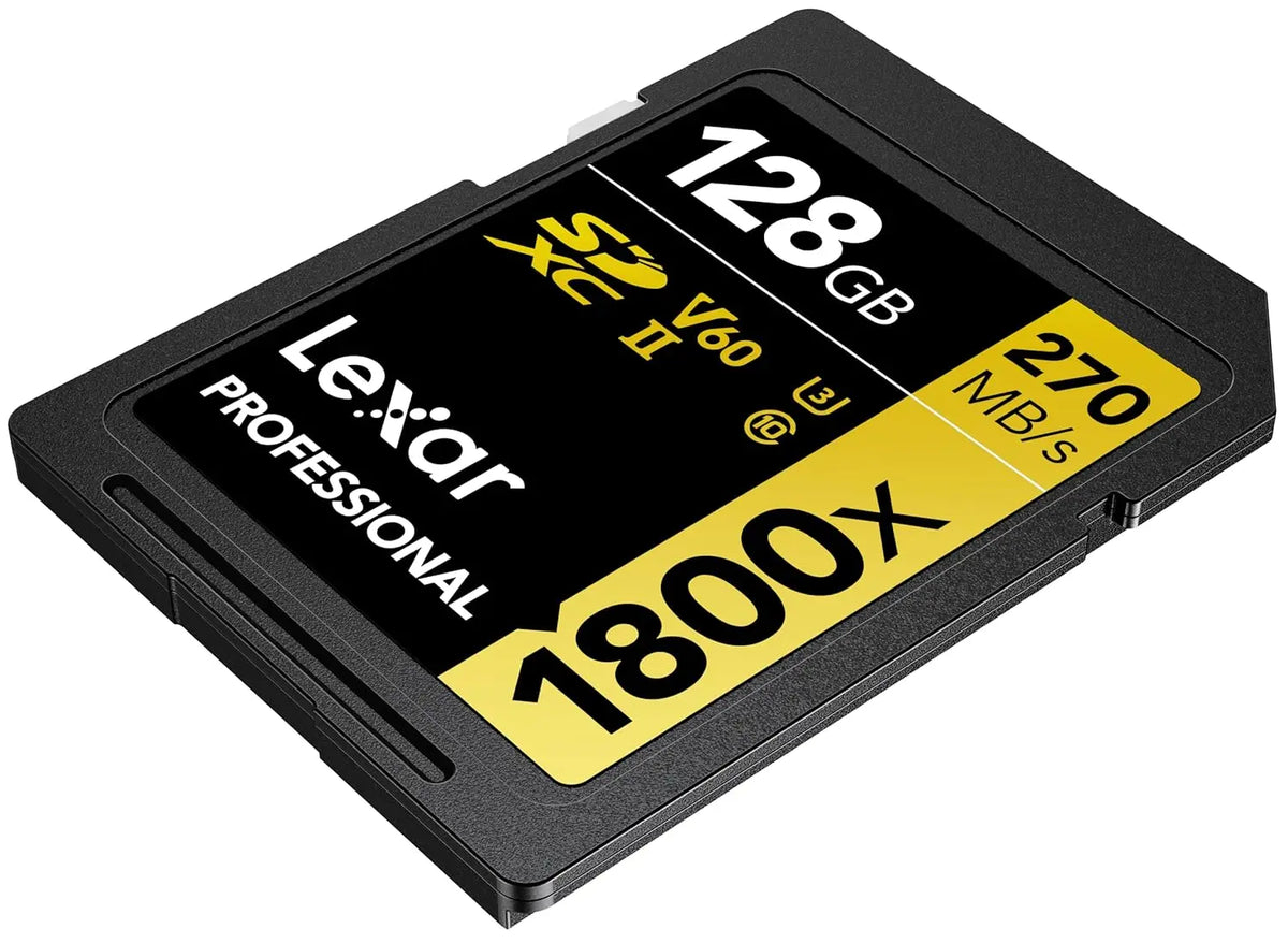 Lexar Professional 1800x 128GB SDXC UHS II V60 Memory Card Lexar