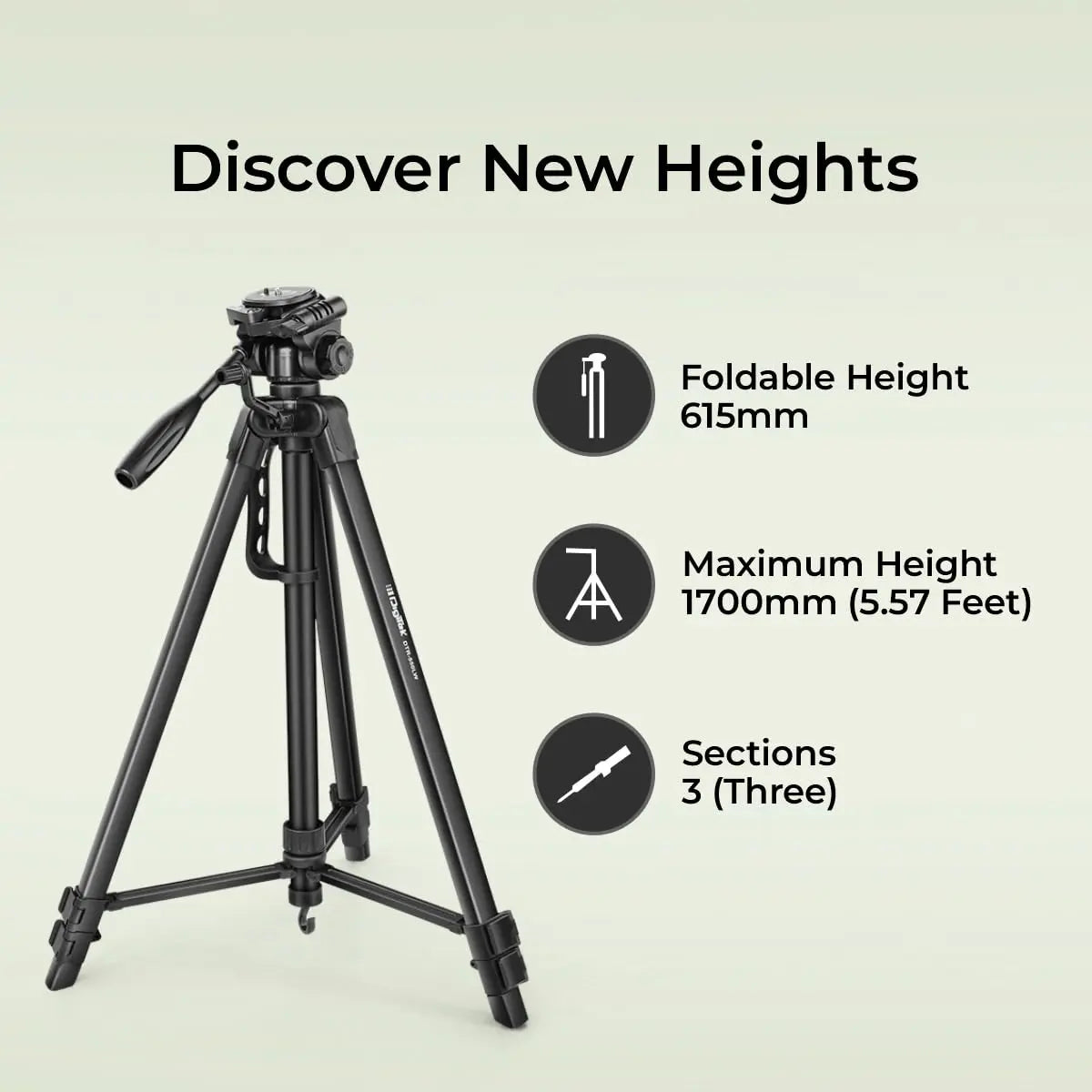 Digitek DTR 550 LW 67 Inch Foldable Tripod Digitek