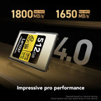 Lexar Professional GOLD Series 512GB CFexpress 4.0 Type A Memory Card Lexar